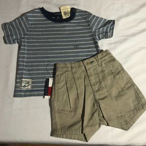 Ralph Lauren shirt &Tommy Hilfiger shorts 6-12M NWT